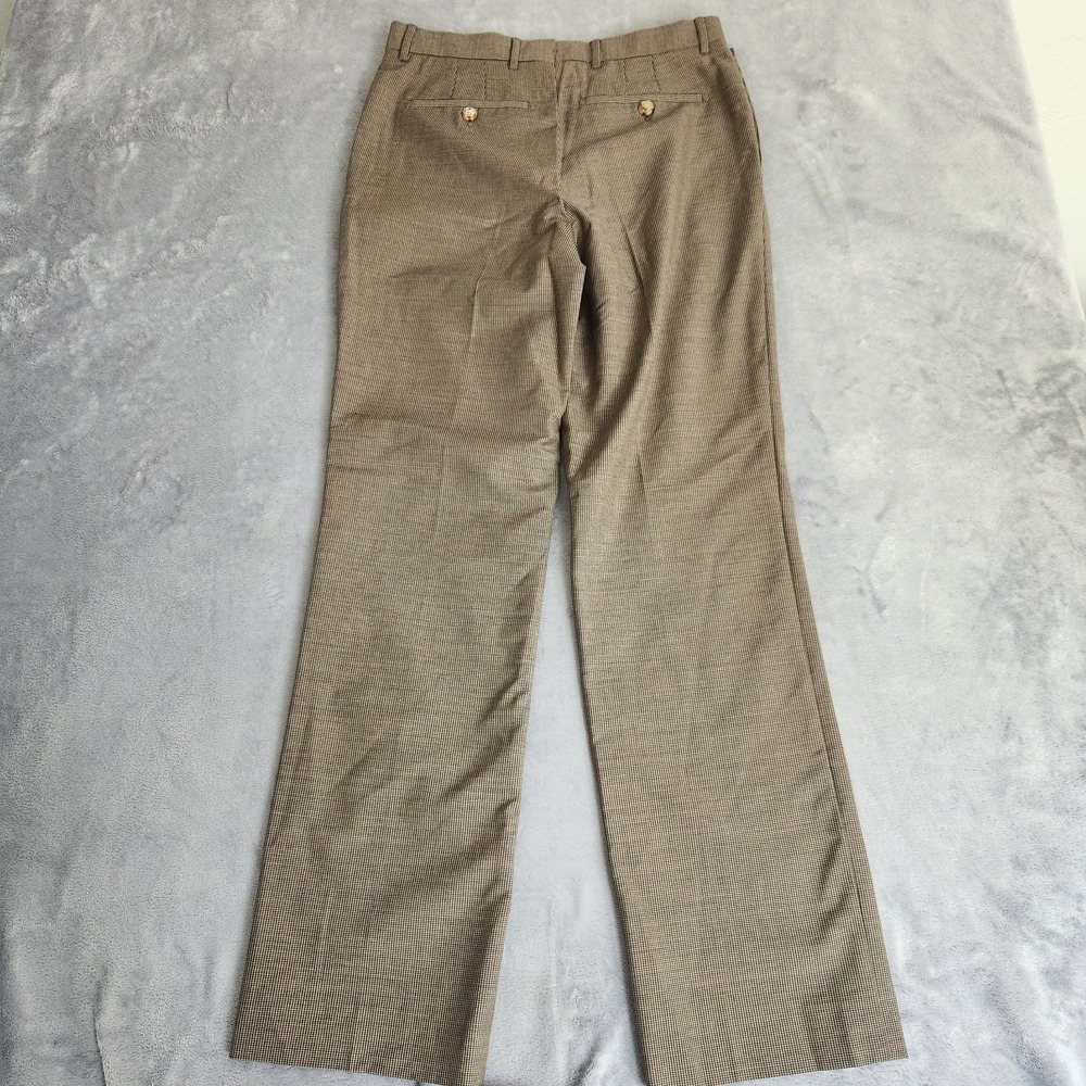 New Burberry London England Beige Wool Mohair Houndstooth Trousers IT 46 US 46 - Picture 14 of 15